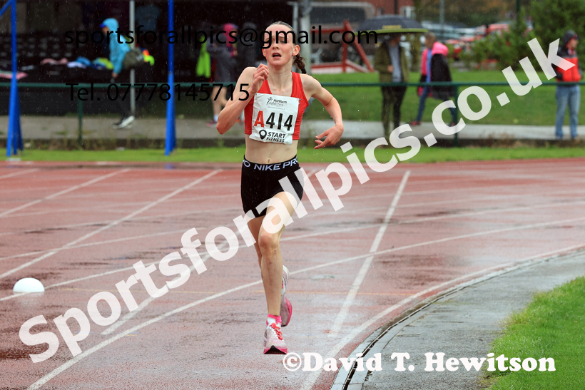 Girls Under-13s 2025 Northern Athletics Autumn Road Relays, Leigh, Lancashire. Photo: David T. Hewitson/Sports for All Pics